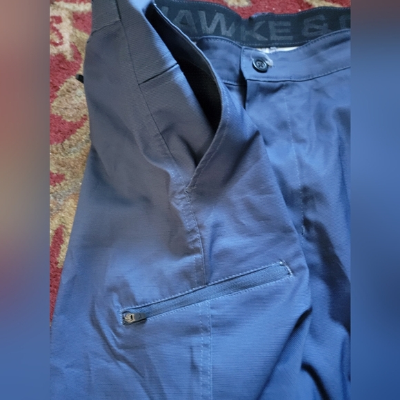 Hawke & Co Men's Blue Flat Front Shorts - Picture 2 of 5